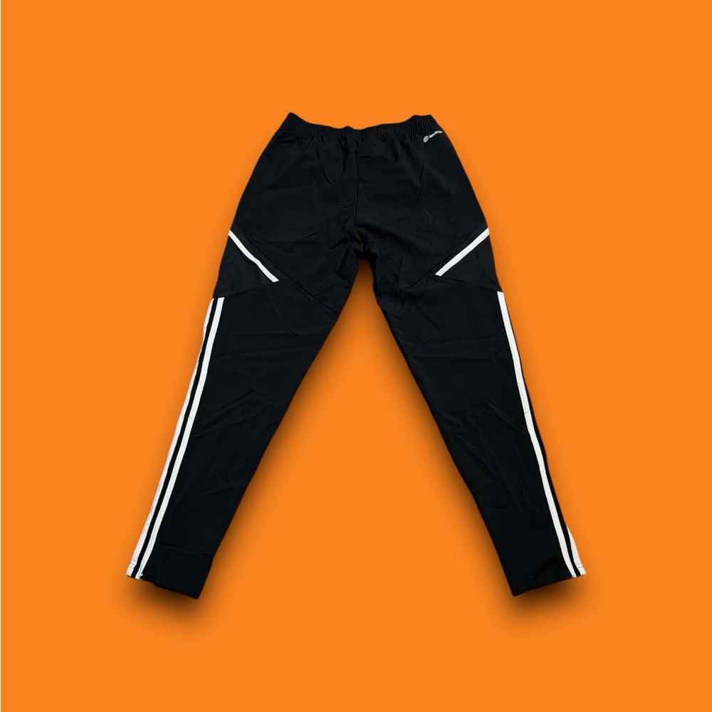 Adidas aeroready 3 stripe tapered track pants black & white men’s small - Picture 3 of 4